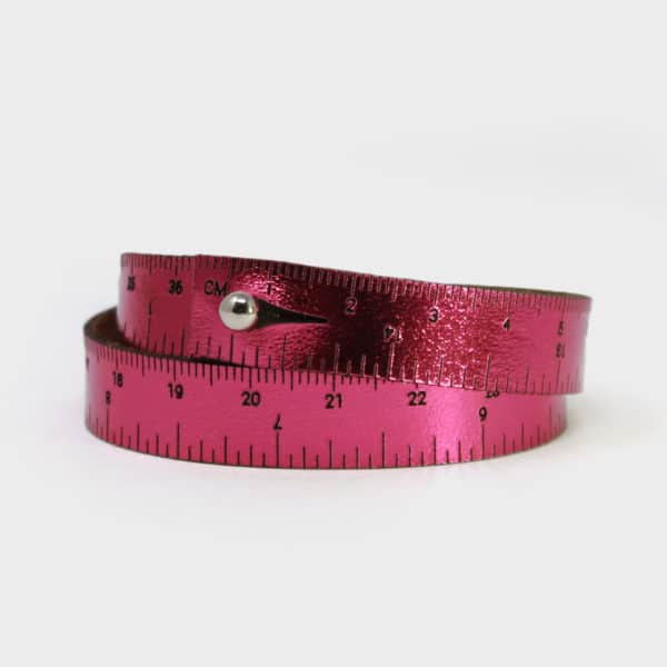 Hot Pink Metallic Wrist Ruler